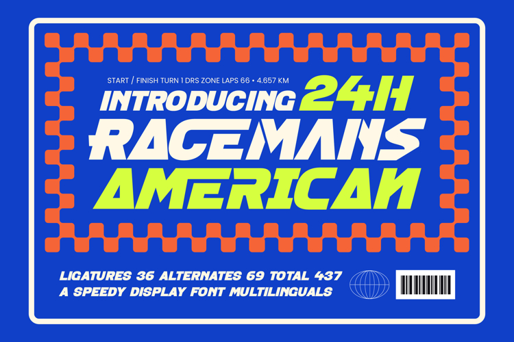 Racemans American  Speedy Display Font
