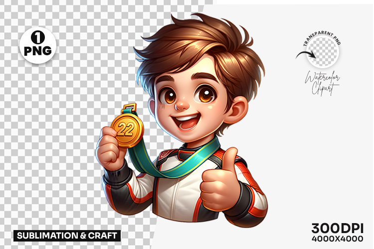 Gold Medal Clipart Image 11