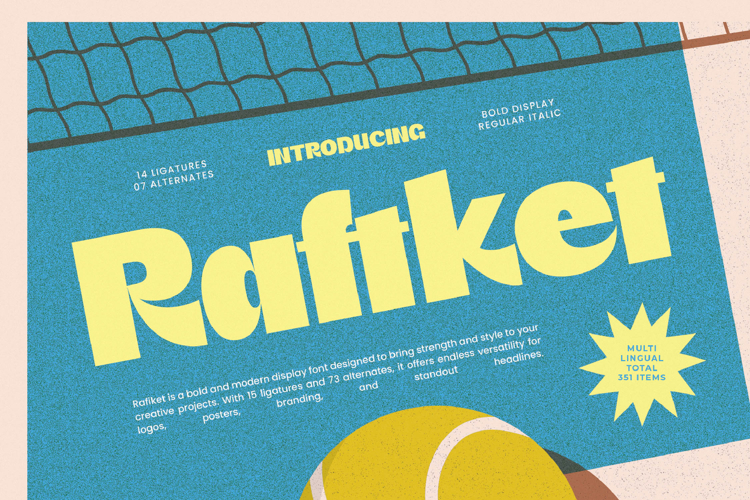 Raftket - Bold Display Sans Serif Font
