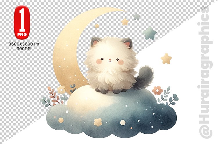 Cute Cat Clipart Image 17