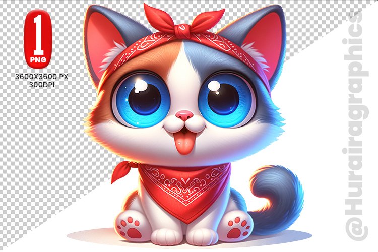 Cute Cat Clipart Image 14