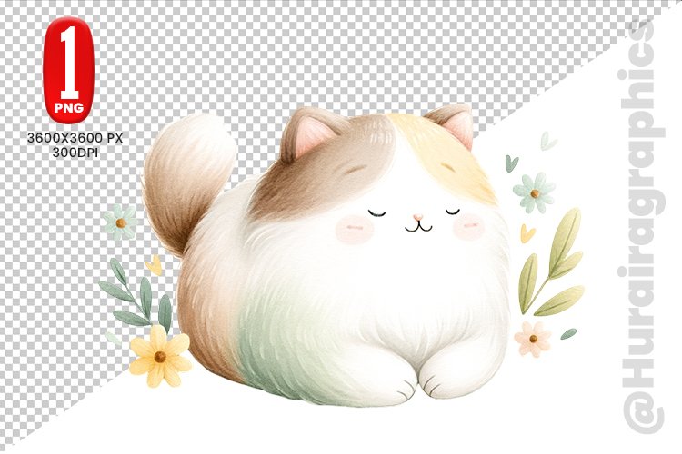 Cute Cat Clipart Image 17