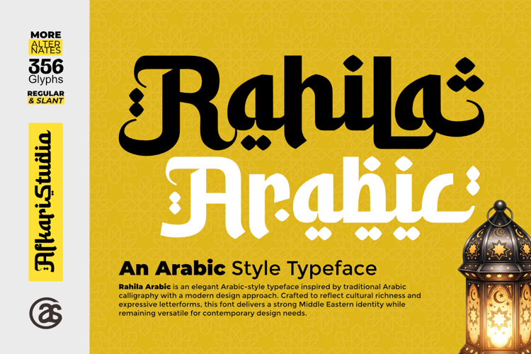 Rahila Arabic - An Arabic Style Typeface Font