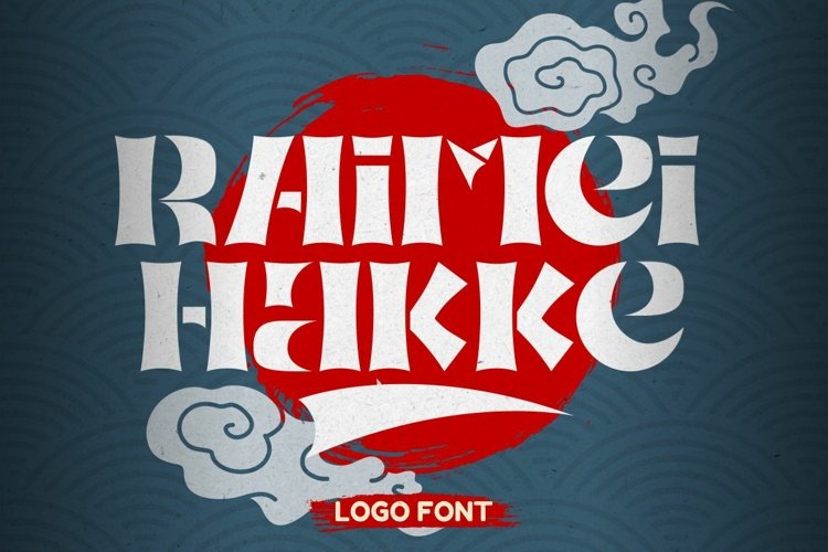 Raimei Hakke - Japanese Logo Font example image 1