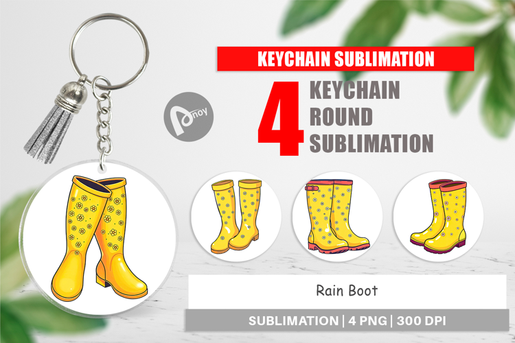 Keychain Spring Rain Boot