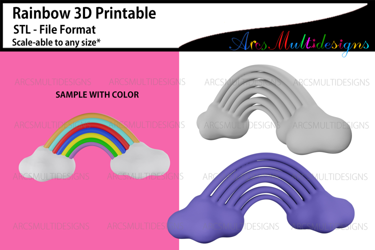 Rainbow 3D Printable STL File