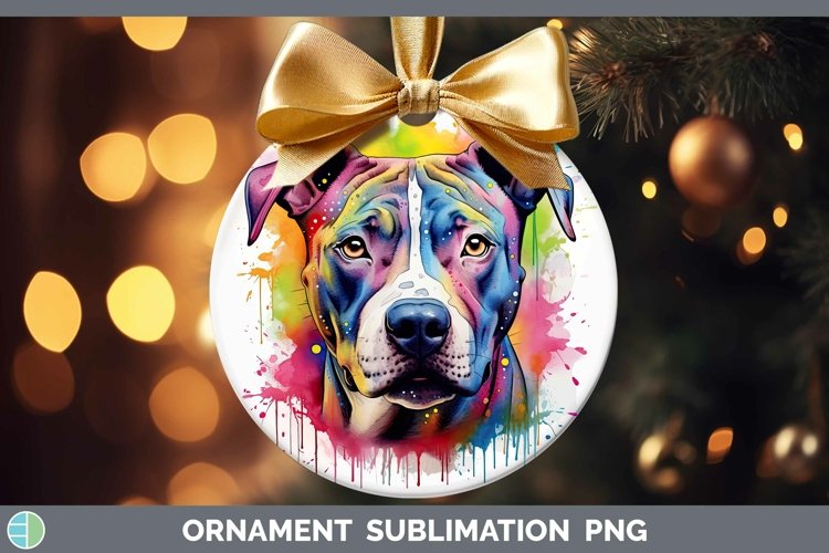 GorgeousRainbow Dog Ornament design.