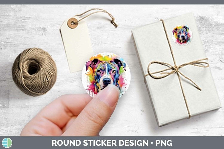 GorgeousRainbow Dog Stickers design.