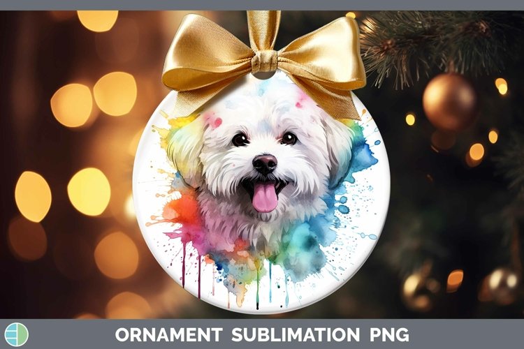 GorgeousRainbow Dog Ornament design.