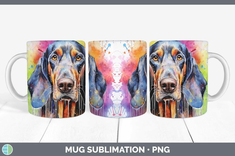 GorgeousRainbow Dog Mug Wrap design.