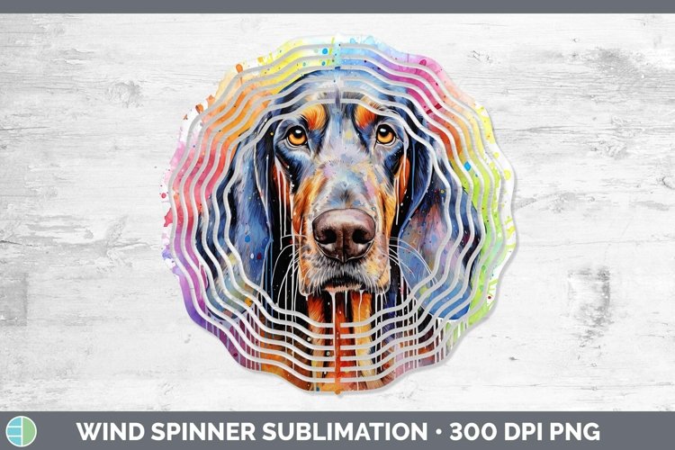 GorgeousRainbow Dog Wind Spinner design.
