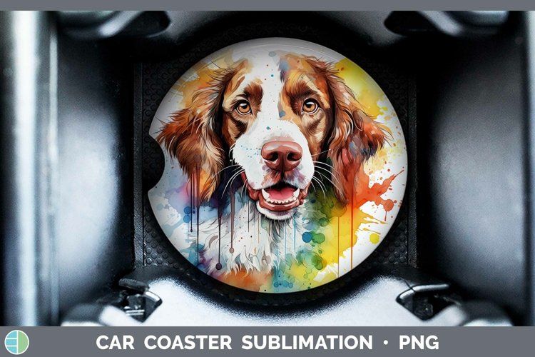 GorgeousRainbow Dog Car Coaster design.