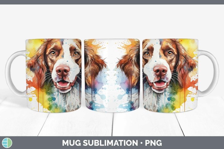 GorgeousRainbow Dog Mug Wrap design.