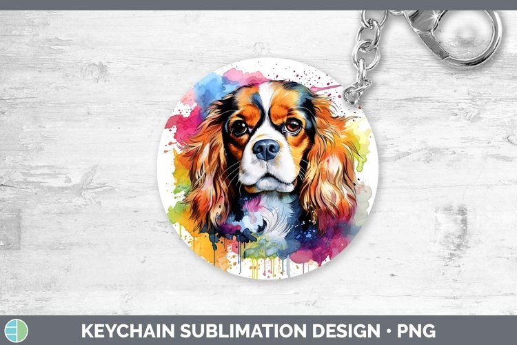 GorgeousRainbow Dog Keychain design.
