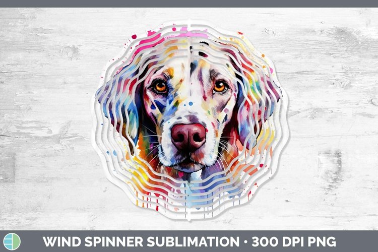 GorgeousRainbow Dog Wind Spinner design.