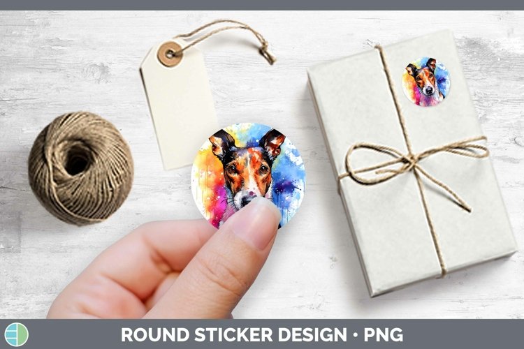 GorgeousRainbow Dog Stickers design.