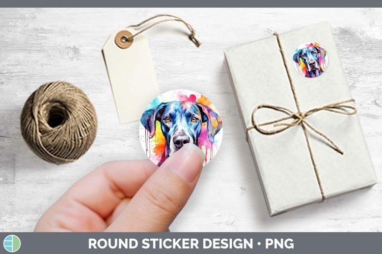 GorgeousRainbow Dog Stickers design.