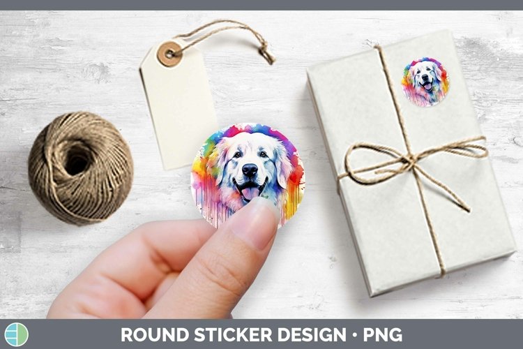 GorgeousRainbow Dog Stickers design.
