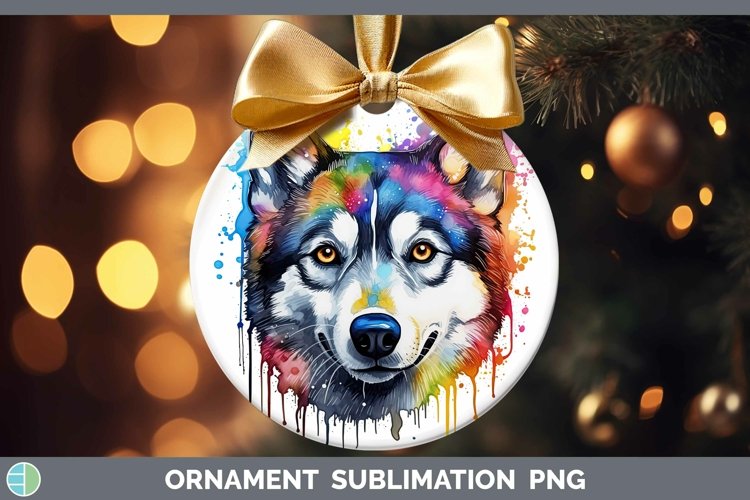 GorgeousRainbow Dog Ornament design.