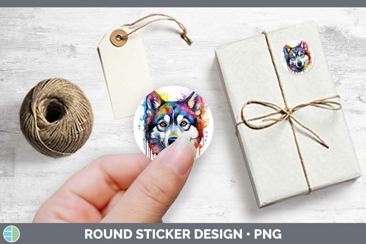 GorgeousRainbow Dog Stickers design.