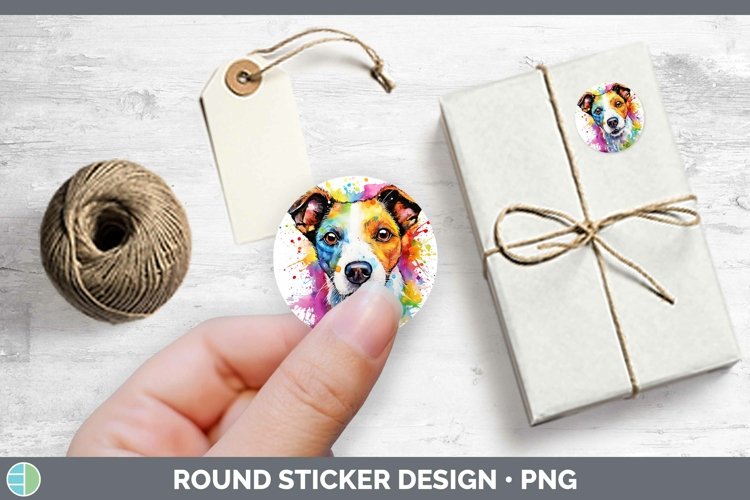 GorgeousRainbow Dog Stickers design.