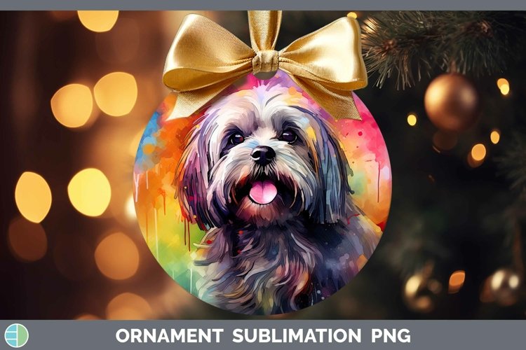 GorgeousRainbow Dog Ornament design.