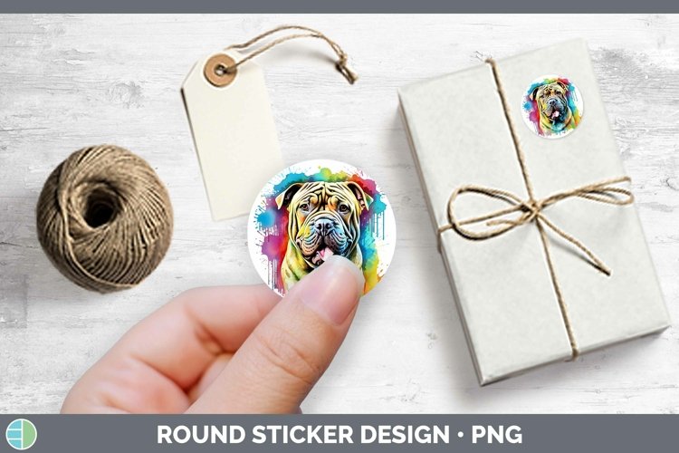 GorgeousRainbow Dog Stickers design.