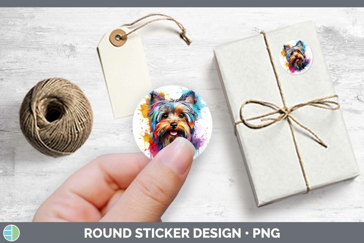GorgeousRainbow Dog Stickers design.