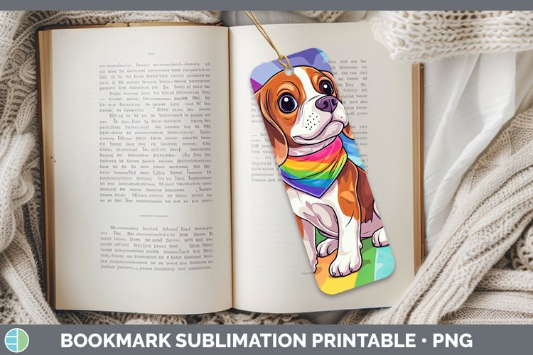 GorgeousRainbow Dogs Bookmark design.