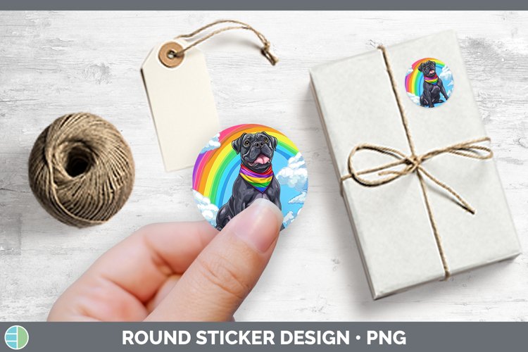 GorgeousRainbow Dogs Stickers design.
