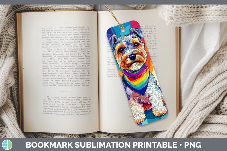 GorgeousRainbow Dogs Bookmark design.