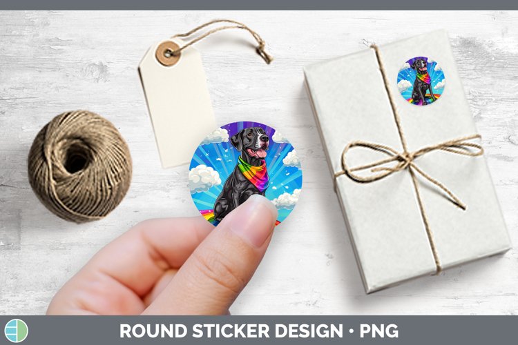 GorgeousRainbow Dogs Stickers design.