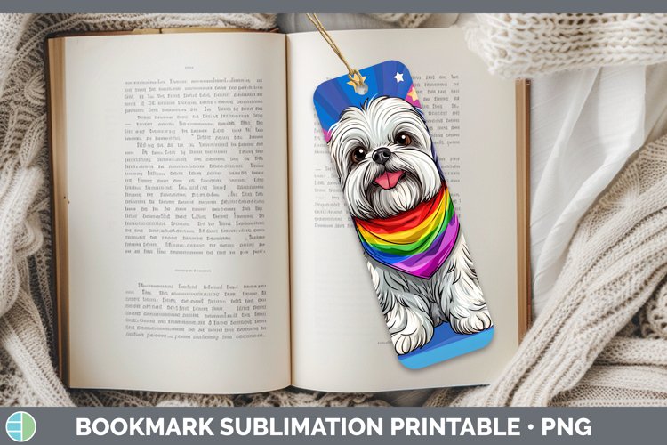 GorgeousRainbow Dogs Bookmark design.