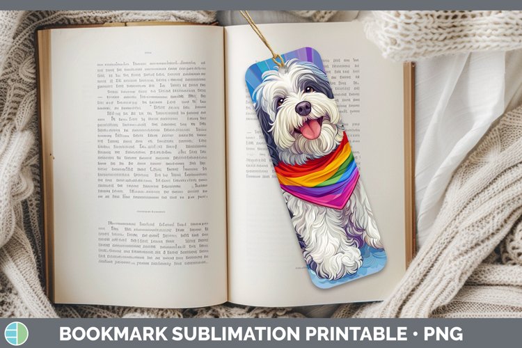 GorgeousRainbow Dogs Bookmark design.