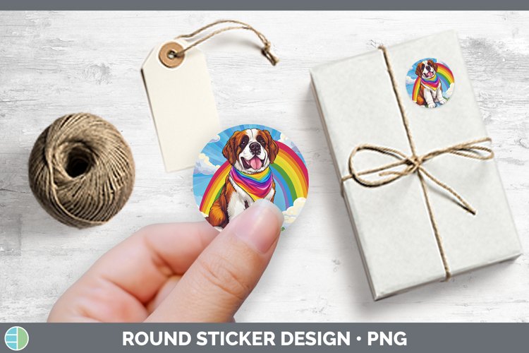 GorgeousRainbow Dogs Stickers design.