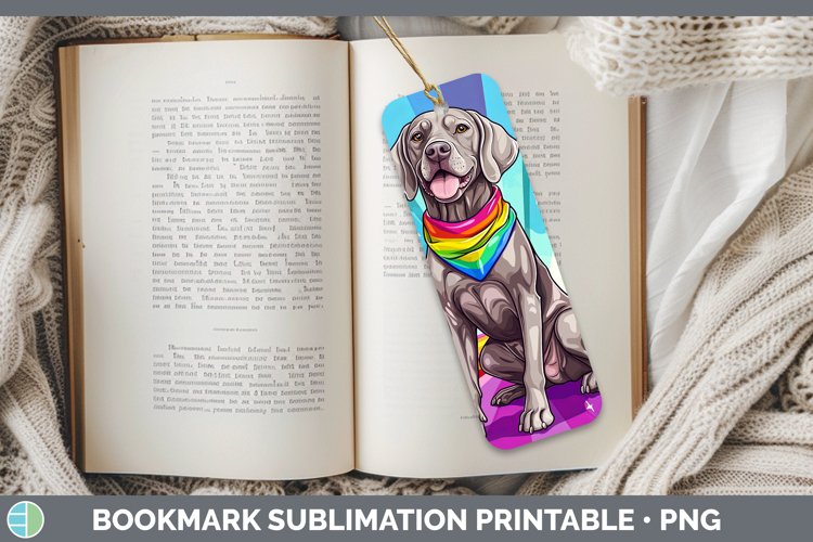 GorgeousRainbow Dogs Bookmark design.