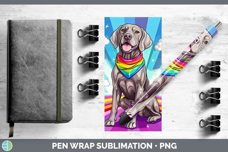 GorgeousRainbow Dogs Pen Wrap design.