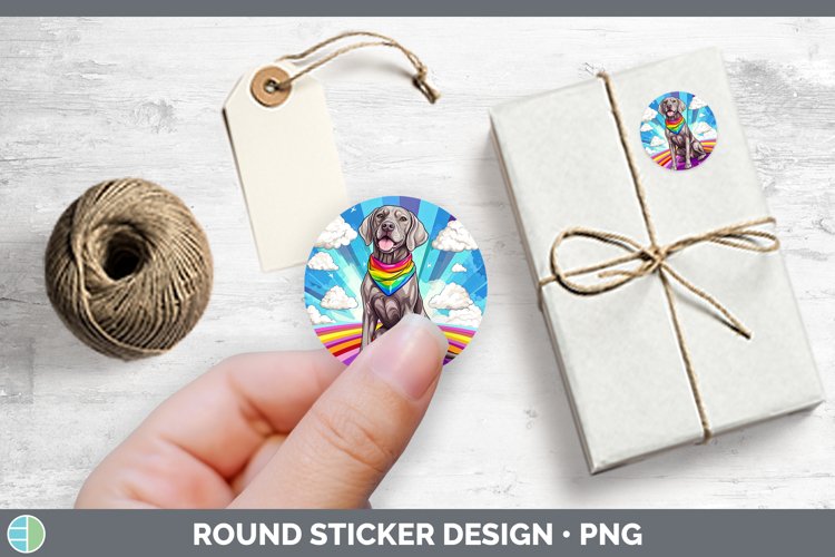 GorgeousRainbow Dogs Stickers design.