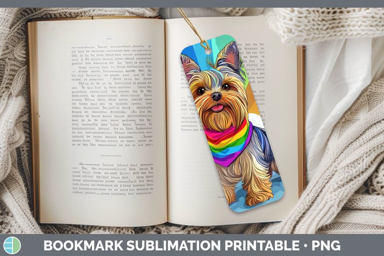 GorgeousRainbow Dogs Bookmark design.
