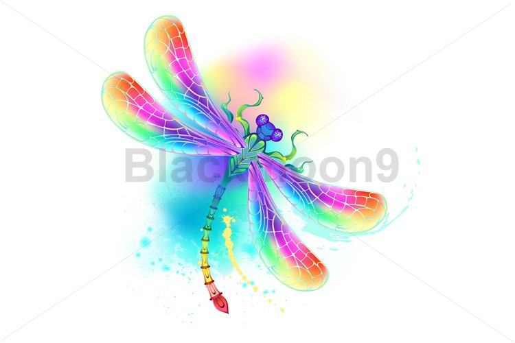 Dragonfly Clipart Image 8