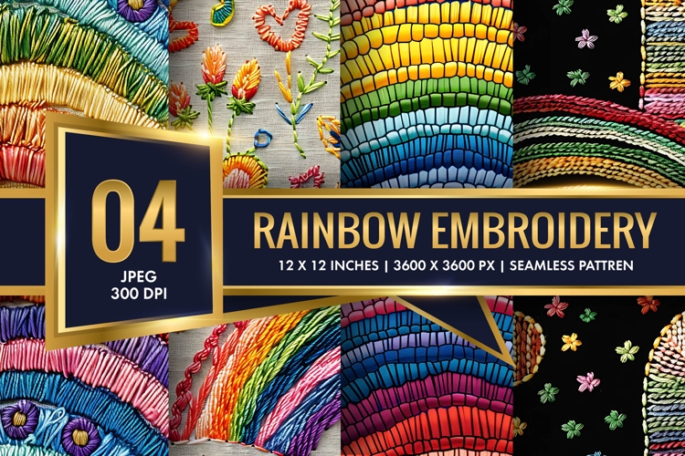 Rainbow Embroidery Image 17