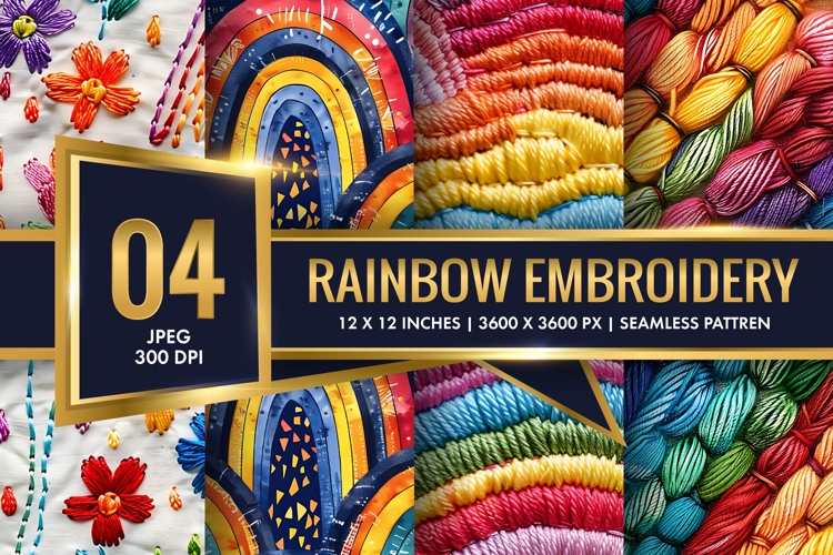 Rainbow Embroidery Image 10