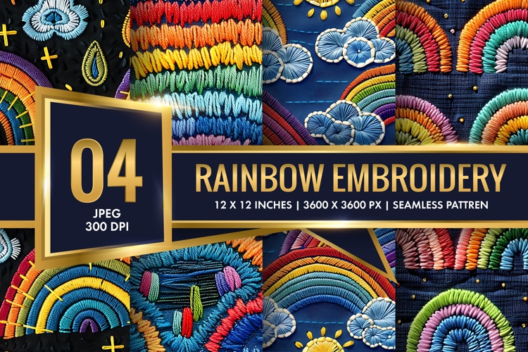 Rainbow Embroidery Image 8
