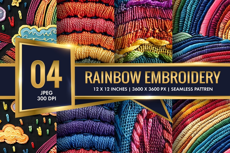 Rainbow Embroidery Image 13