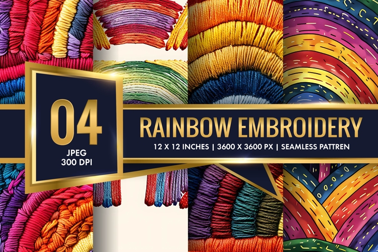 Rainbow Embroidery Image 12