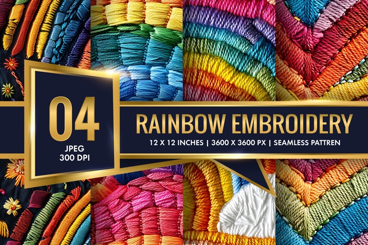 Rainbow Embroidery Image 9