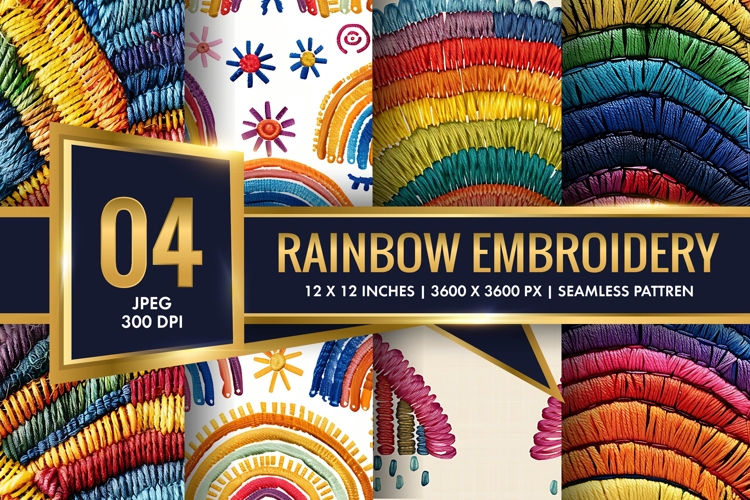 Rainbow Embroidery Image 7