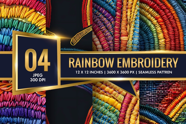 Rainbow Embroidery Image 6