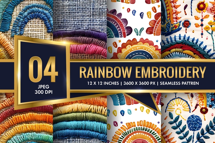 Rainbow Embroidery Image 11