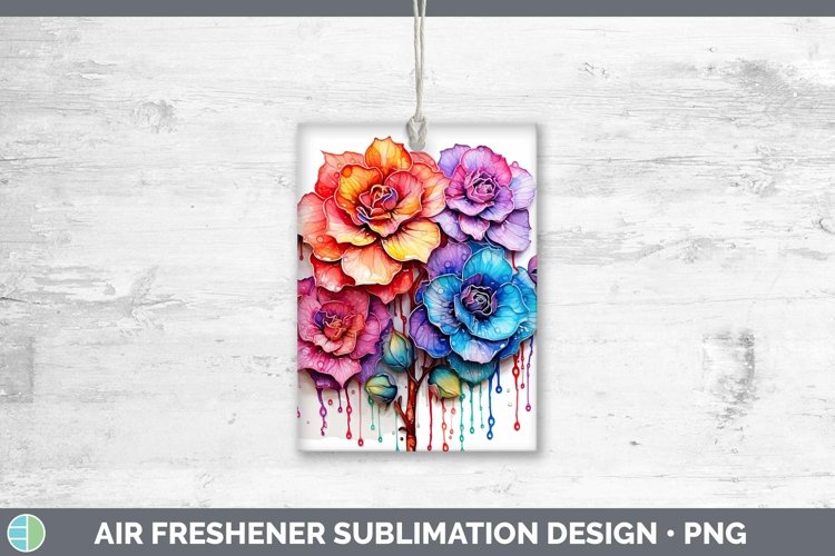 GorgeousRainbow Flowers Air Freshener design.